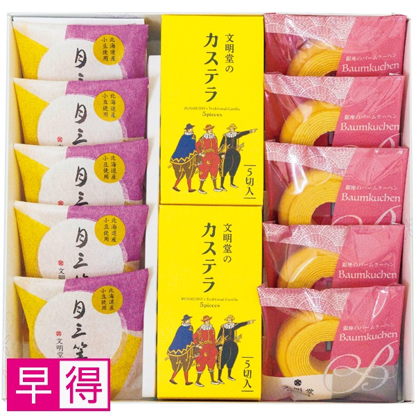 【早得】銀座文明堂 カステラ和洋菓子ギフト 商品サムネイル