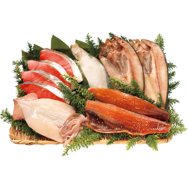 北海道エスケイフーズ 塩紅鮭と北海道産干物詰合せ 商品サムネイル
